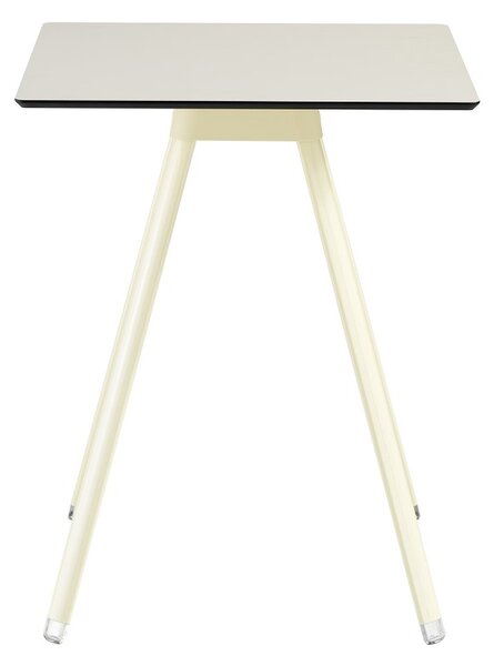 Niski stolik Sol 690x690 mm, z kwadratowym blatem (69x69 cm), plastikowy, do domu, na zewnątrz, do kawiarni