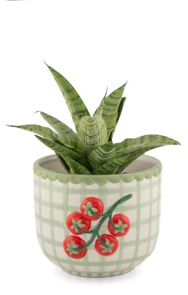 Porcelanowa ręcznie malowana osłonka na doniczkę ø 12 cm Tomato – Sass & Belle