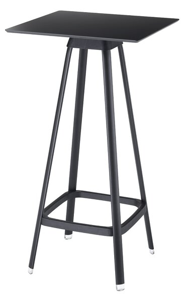 Wysoki stolik Sol H 590x590 mm, kawiarniany, na zewnątrz, plastikowy, z kwadratowym blatem