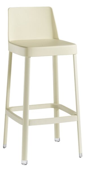 Hoker Sol P (96,5 cm), kawiarniany, do jadalni, plastikowy, minimalistyczny