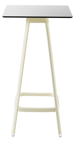 Wysoki stolik Sol H 590x590 mm, kawiarniany, na zewnątrz, plastikowy, z kwadratowym blatem