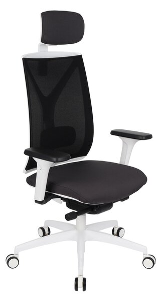 Fotel biurowy Valio WS HD - ergonomiczny, wygodny dla kręgosłupa, obrotowy, siatkowy