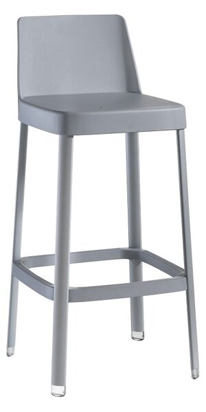 Hoker Sol P (96,5 cm), kawiarniany, do jadalni, plastikowy, minimalistyczny