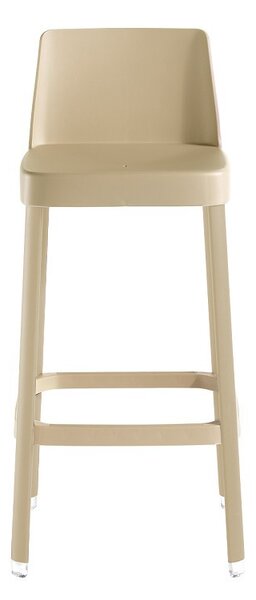 Hoker Sol P (96,5 cm), kawiarniany, do jadalni, plastikowy, minimalistyczny