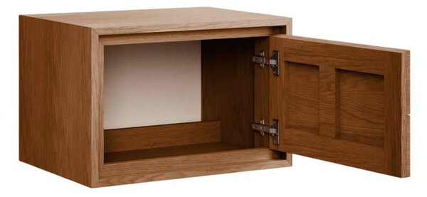 Brązowa wisząca szafka pod umywalkę z litego drewna tekowego 60x40 cm Kenta – Kave Home