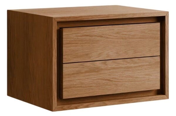 Brązowa wisząca szafka pod umywalkę z litego drewna tekowego 60x40 cm Kenta – Kave Home
