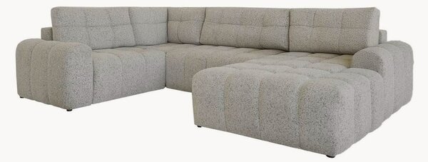 Panoramiczna narożna sofa z funkcją spania ze schowkiem Lulu (8-osobowa)