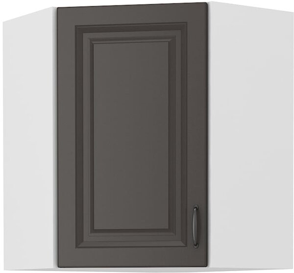 Szafka kuchenna wisząca górna narożna STILO 58x58 GN-72 1 F Grafit/Biały