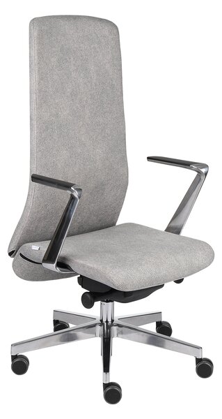 Fotel Smart AL1 - elegancki fotel biurowy ze stylowymi podłokietnikami. Idealny dla wysokich osób. Tapicerowany wysokiej jakości tkaninami