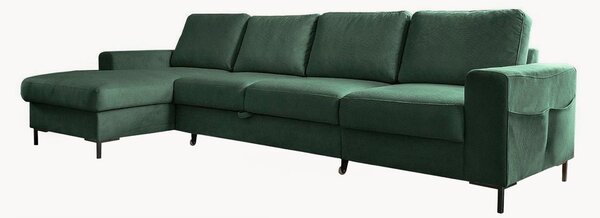 Sofa narożna ze sztruksu z funkcją spania i schowkiem Lofty Lilly (5-osobowa)