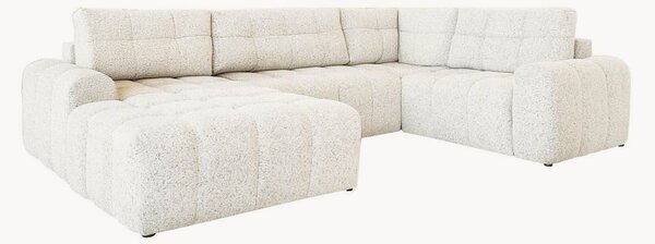 Panoramiczna narożna sofa z funkcją spania ze schowkiem Lulu (8-osobowa)