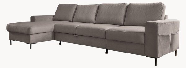 Sofa narożna ze sztruksu z funkcją spania i z/bez schowka Lofty Lilly (4-osobowa)