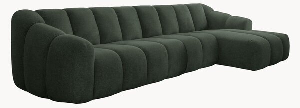 Sofa narożna z szenilu Shell