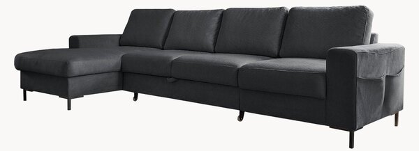 Sofa narożna ze sztruksu z funkcją spania i z/bez schowka Lofty Lilly (4-osobowa)