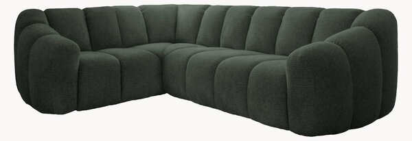 Sofa narożna z szenilu Shell (6-osobowa)