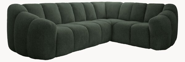 Sofa narożna z szenilu Shell (6-osobowa)