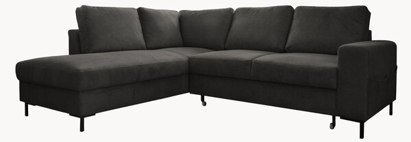 Sofa narożna ze sztruksu z funkcją spania i z/bez schowka Lofty Lilly (4-osobowa)