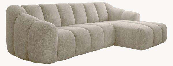 Sofa narożna z szenilu Shell