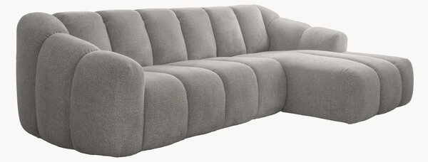 Sofa narożna z szenilu Shell