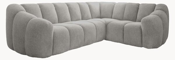 Sofa narożna z szenilu Shell