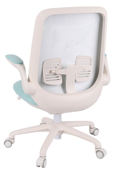Krzesło biurowe obrotowe Easy White Miętowe, dla dziecka