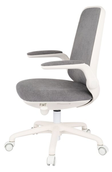 Krzesło biurowe obrotowe Easy White Szare, dla dziecka