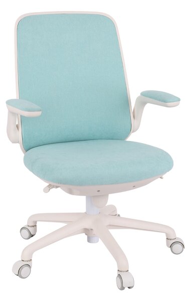 Krzesło biurowe obrotowe Easy White Miętowe, dla dziecka