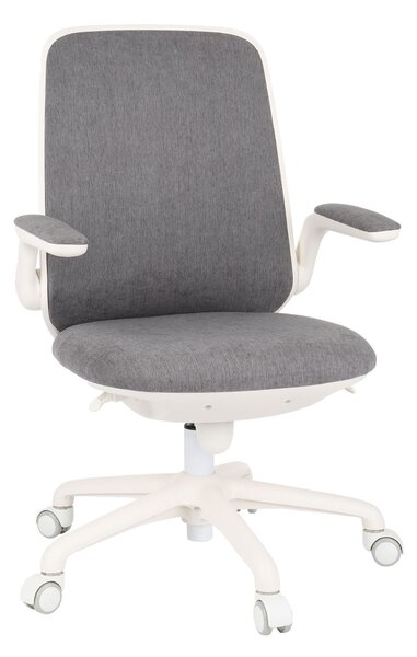 Krzesło biurowe obrotowe Easy White Szare, dla dziecka