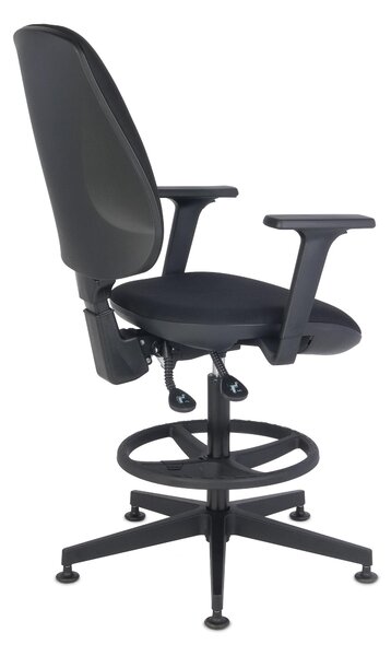 Krzesło Starter 3D Ring Base, wysokie z podnóżkiem