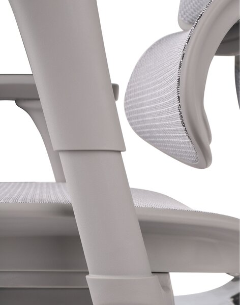 Fotel biurowy Ergohuman 2 Basic GS Grey - szary, ergonomiczny fotel siatkowy