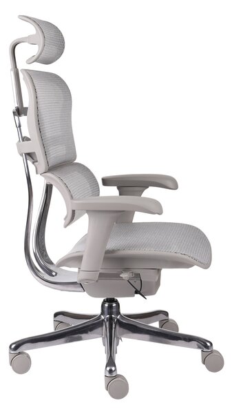 Fotel biurowy Ergohuman 2 Basic GS Grey - szary, ergonomiczny fotel siatkowy