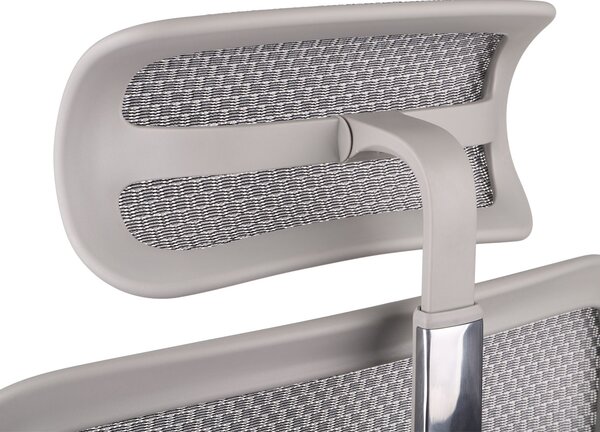 Fotel biurowy Ergohuman 2 Basic GS Grey - szary, ergonomiczny fotel siatkowy