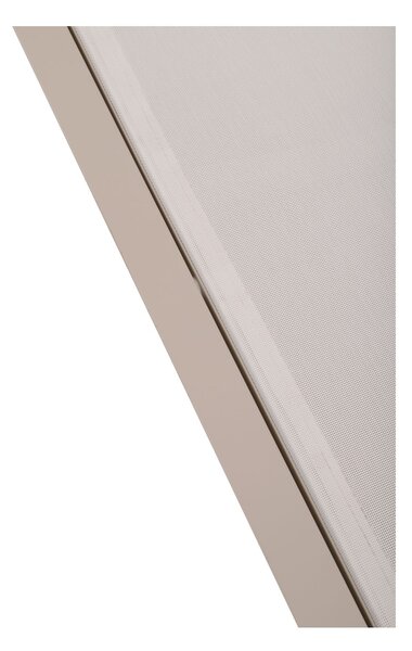 Leżak ogrodowy Mark, rozkładany, aluminium, ivory/beż