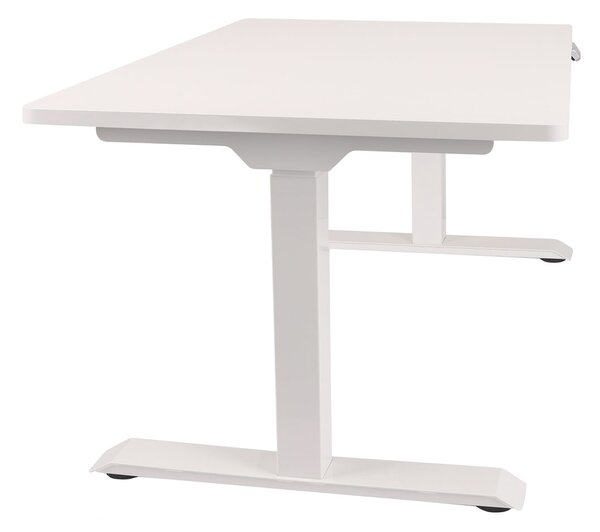 Zestaw: Fotel biurowy Ioo 2 + Biurko regulowane Alto 101 White białe
