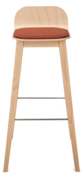 Hoker drewniany Malmo Wood Plus 4HW z tapicerowanym siedziskiem