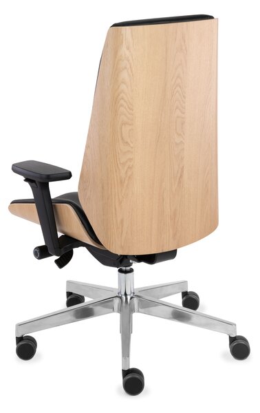 Fotel biurowy Moon Wood - Fornir Dębowy