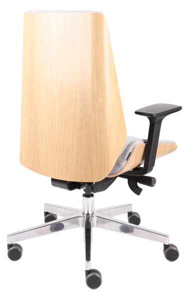Fotel biurowy Moon Wood - Fornir Dębowy