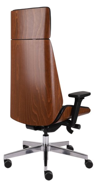 Fotel biurowy Moon Wood HD drewniany