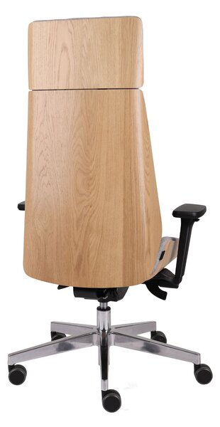 Fotel biurowy Moon Wood HD - Fornir dębowy