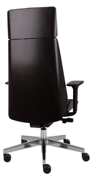 Fotel biurowy Moon Wood HD drewniany