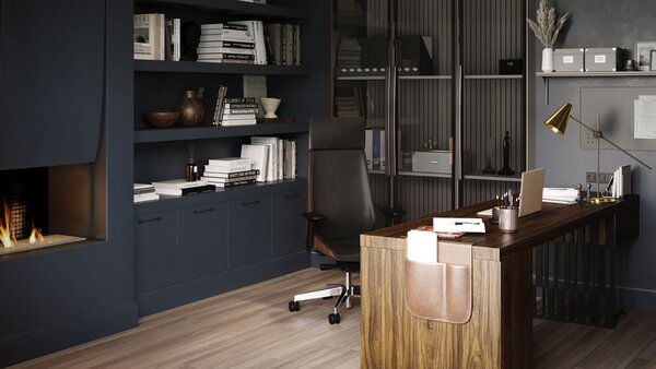 Fotel biurowy Moon Wood HD - Fornir dębowy