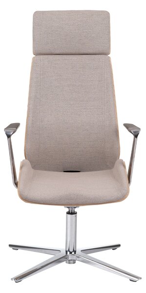 Fotel konferencyjny gabinetowy Moon Wood HD CF