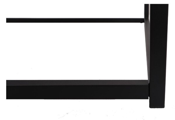 Stolik kawowy Prado dark/black, do salonu, glamour