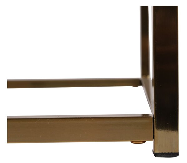 Stolik kawowy Prado dark/gold, do salonu, glamour
