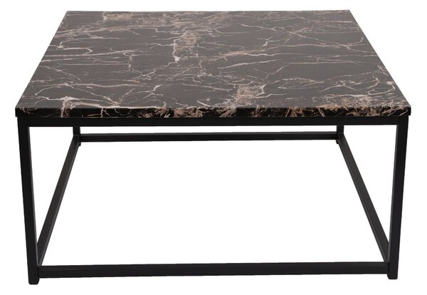 Stolik kawowy Prado dark/black, do salonu, glamour