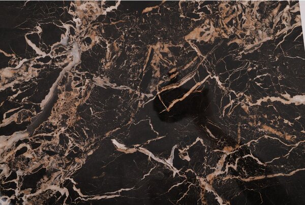 Stolik kawowy Prado dark/gold, do salonu, glamour