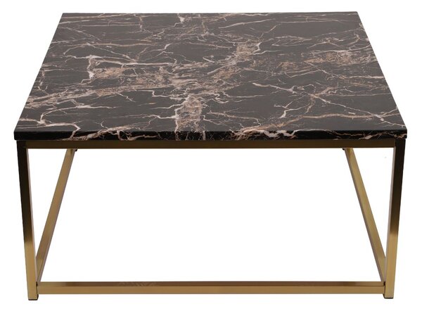 Stolik kawowy Prado dark/gold, do salonu, glamour