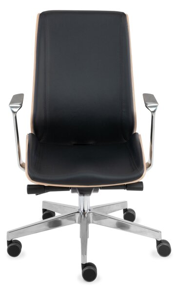 Fotel gabinetowy Moon Wood AL1 - Fornir Dębowy