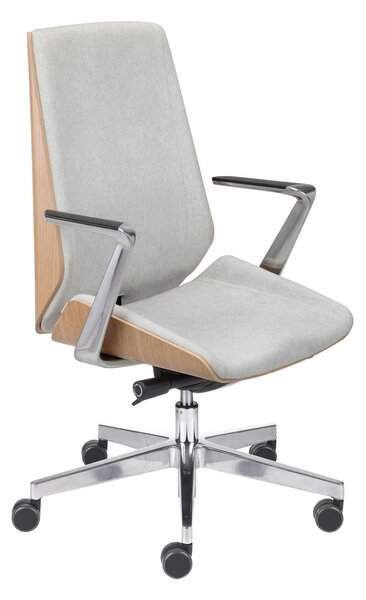 Fotel gabinetowy Moon Wood AL1 - Fornir Dębowy