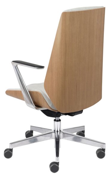 Fotel gabinetowy Moon Wood AL1 - Fornir Dębowy